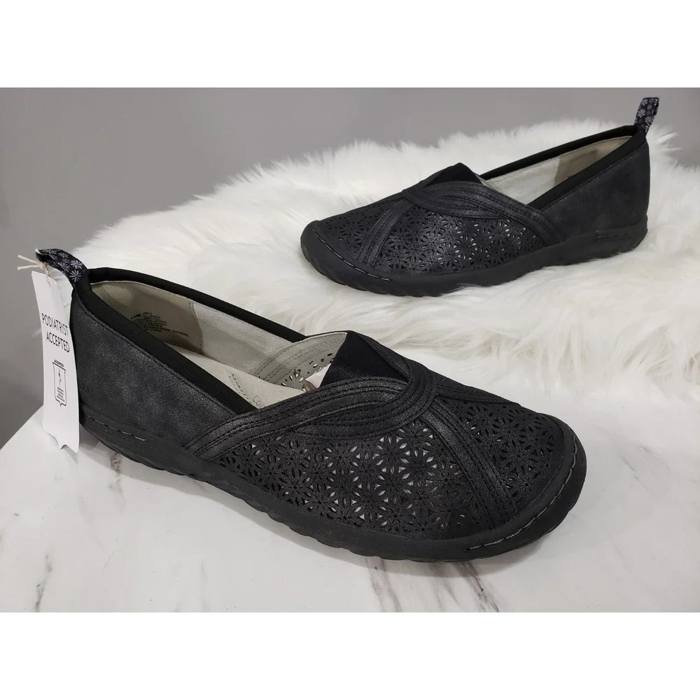 NEW‎ NO BOX SIZE 10 - JBU BY JAMBU Florida Casual Step-In Shoe Black slip on